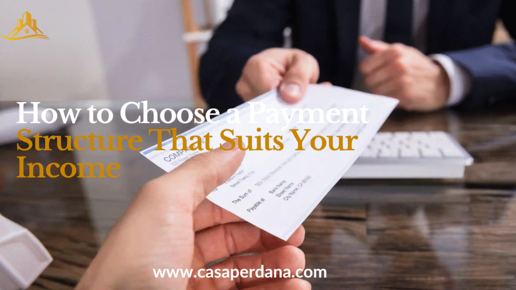 How to Choose a Payment Structure That Suits Your Income
